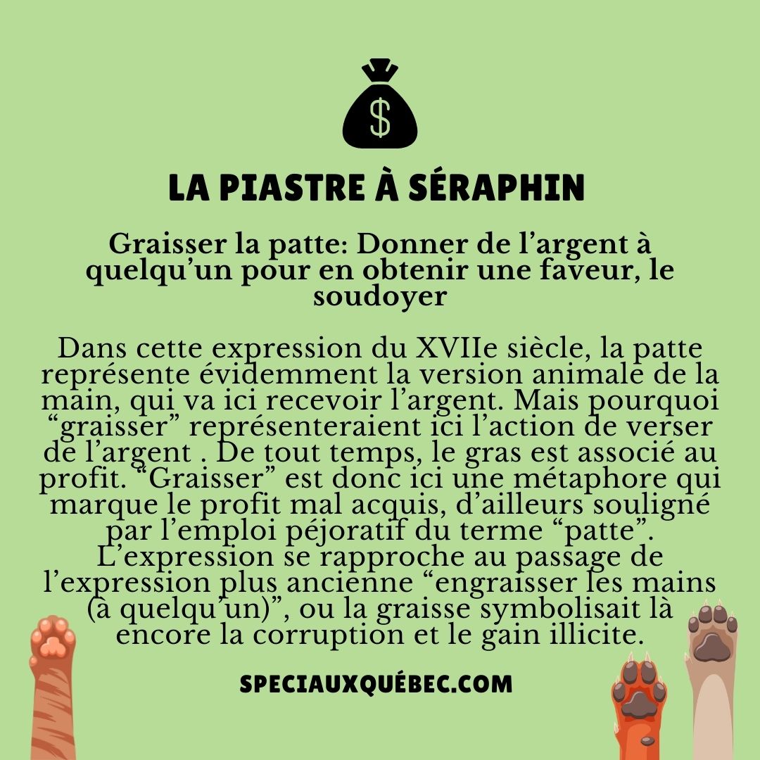 L&rsquo;expression « Graisser la patte » : son sens et son origine historique