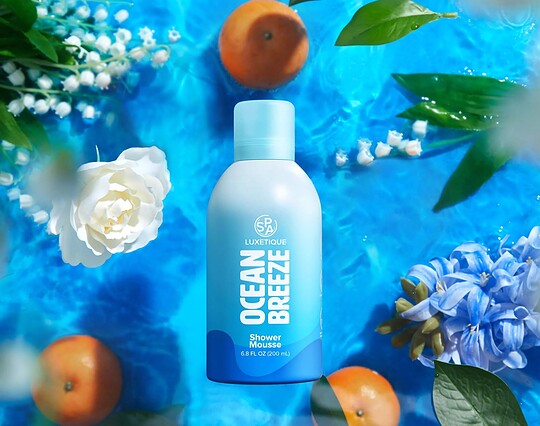 Échantillon gratuit de la mousse de douche Ocean Breeze