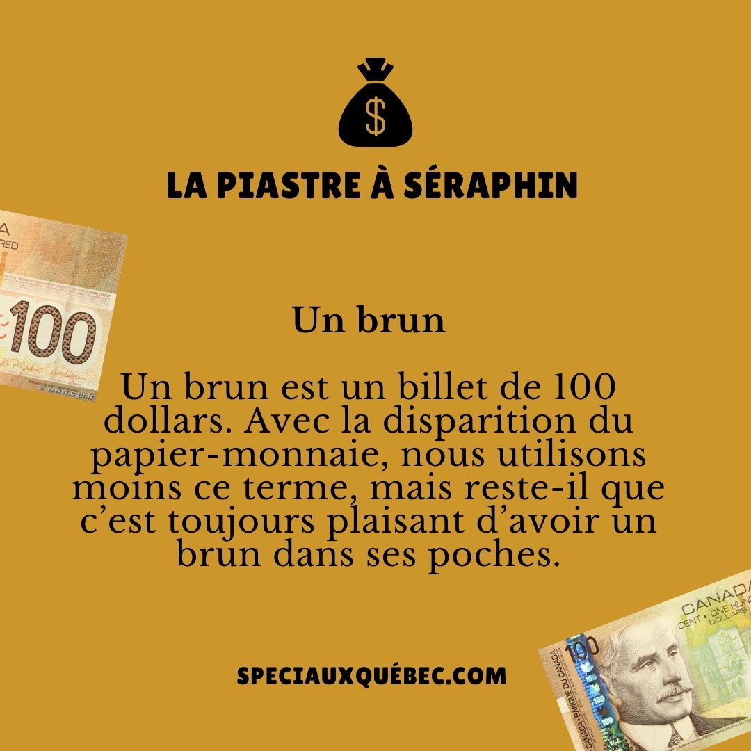 Un brun : Le charme persistant du billet de 100 dollars