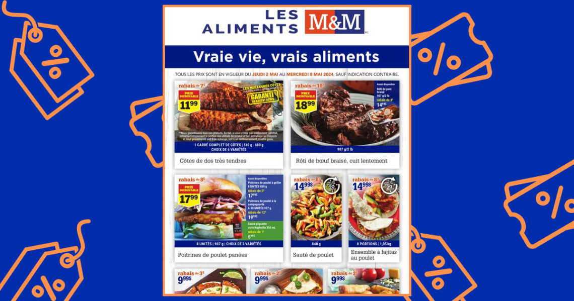 Circulaire Les aliments M&M du 2 au 8 mai 2024