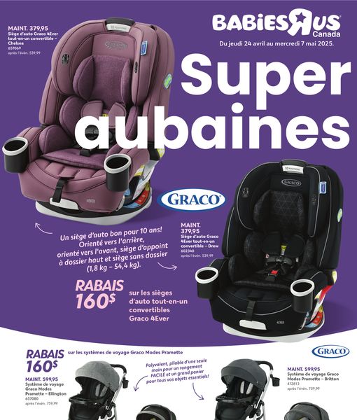 Circulaire Babies « R » Us du 24 avril au 7 mai 2025