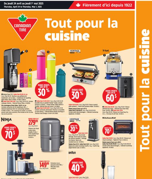 Circulaire Canadian Tire du 24 avril au 1 mai 2025