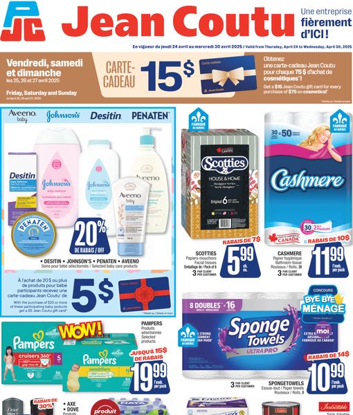 Circulaire Jean Coutu du 24 au 30 avril 2025