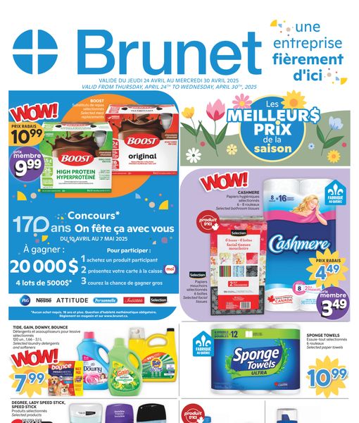 Circulaire Brunet du 24 au 30 avril 2025