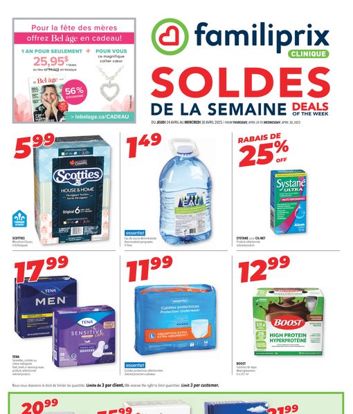 Circulaire Familiprix du 24 au 30 avril 2025