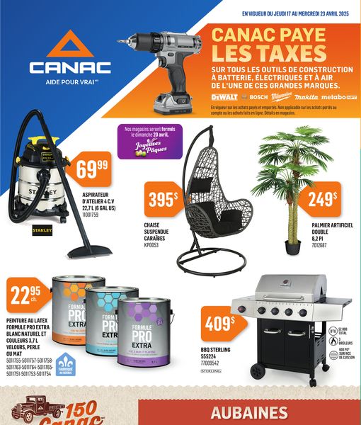 Circulaire Canac du 17 au 23 avril 2025