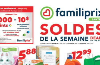 Circulaire Familiprix du 17 au 23 avril 2025
