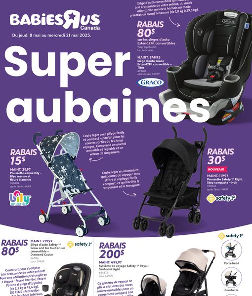 Circulaire Babies « R » Us du 8 au 21 mai 2025
