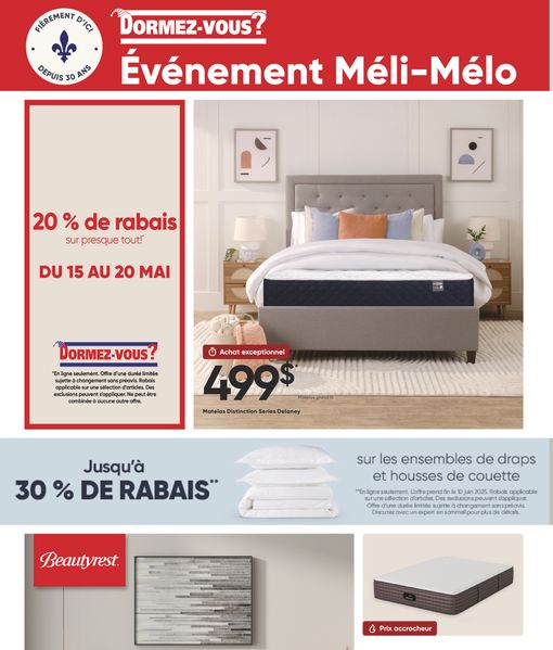 Circulaire Dormez-Vous du 21 mai au 2 juin 2025