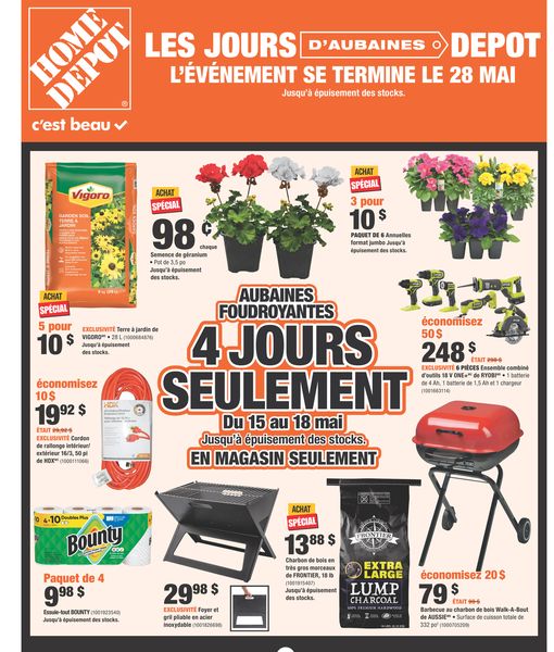Circulaire Home Depot du 15 au 28 mai 2025