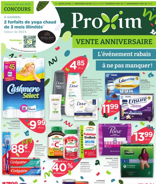 Circulaire Proxim du 22 au 28 mai 2025