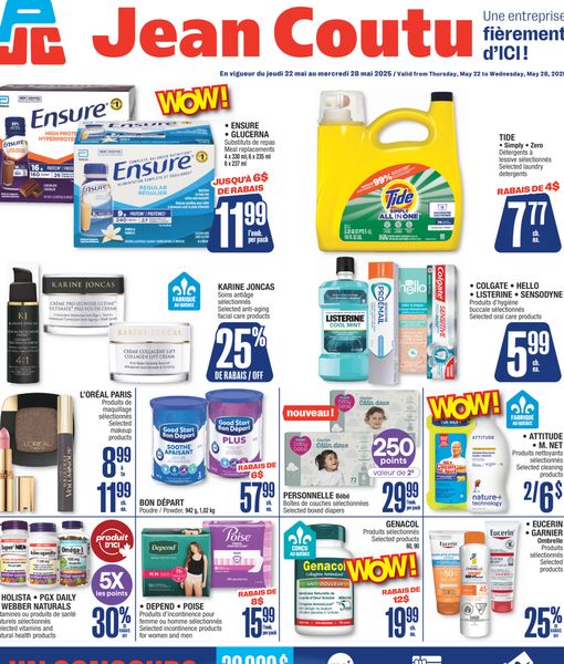 Circulaire Jean Coutu du 22 au 28 mai 2025