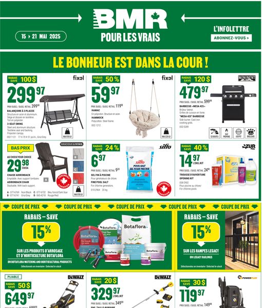 Circulaire BMR Le Groupe du 15 au 21 mai 2025