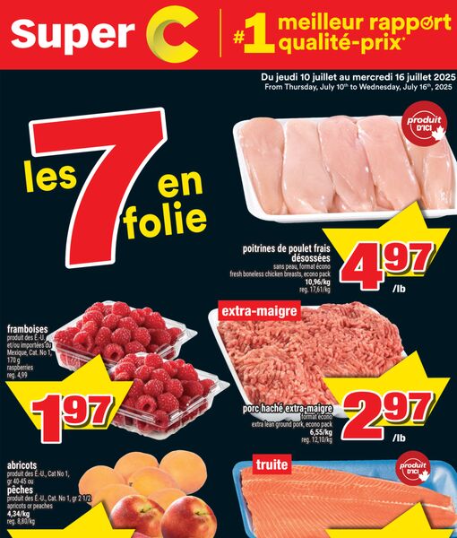 Circulaire Super C du 10 au 16 juillet 2025