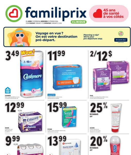 Circulaire Familiprix du 19 au 25 février 2026
