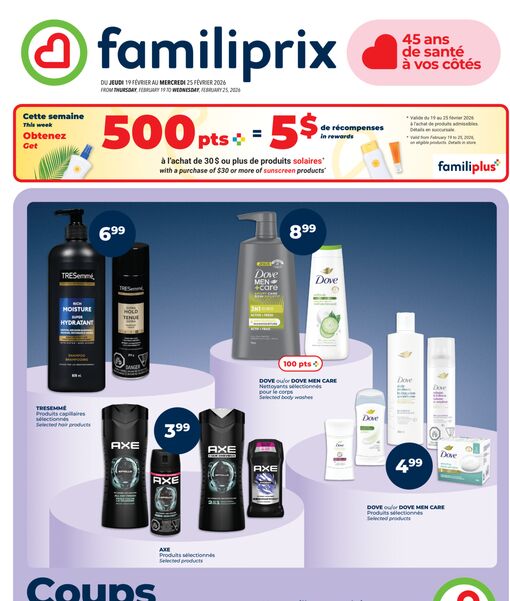 Circulaire Familiprix du 19 au 25 février 2026
