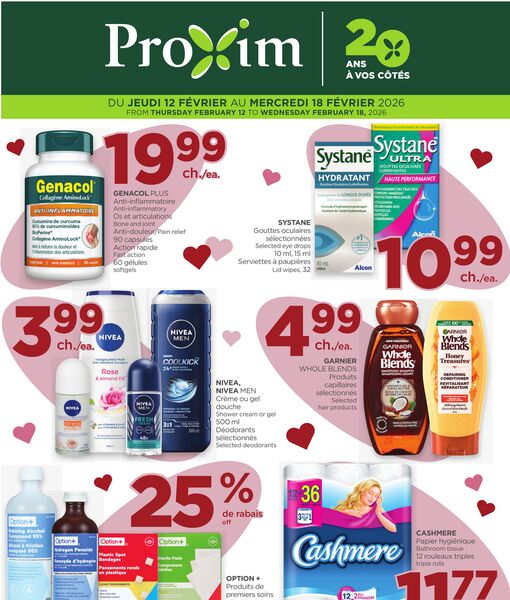 Circulaire Proxim du 12 au 18 février 2026