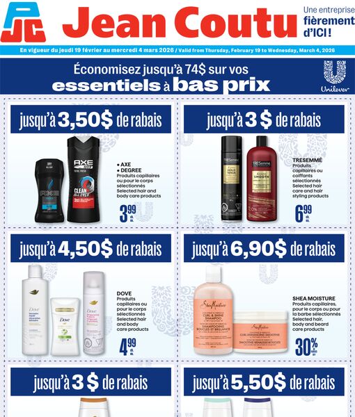 Circulaire Jean Coutu du 19 au 25 février 2026