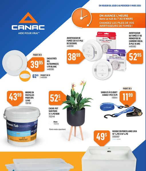 Circulaire Canac du 5 au 11 mars 2026