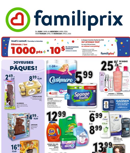 Circulaire Familiprix du 2 au 8 avril 2026