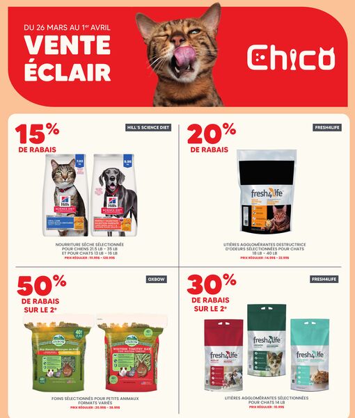 Circulaire Chico du 26 mars au 1 avril 2026