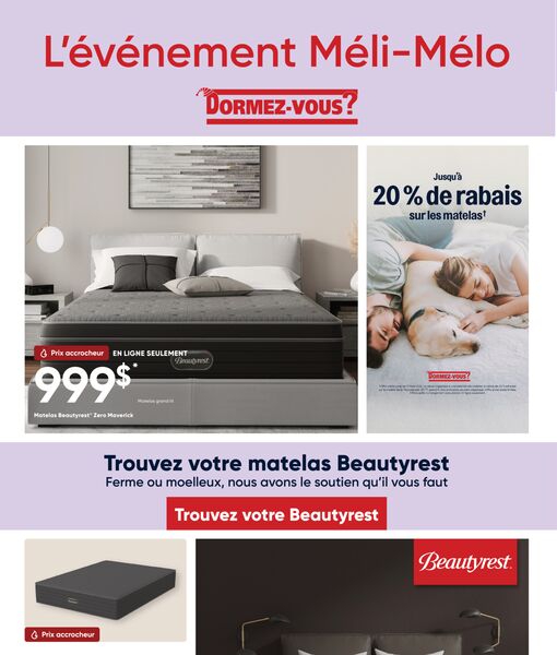 Circulaire Dormez-Vous du 3 au 10 mars 2026