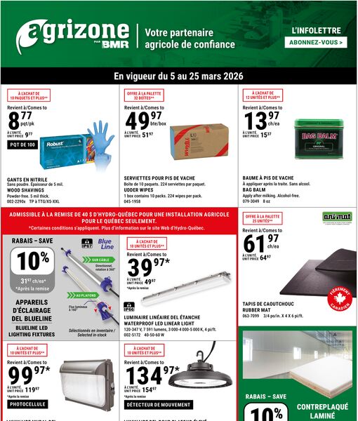 Circulaire BMR Le Groupe du 5 au 25 mars 2026