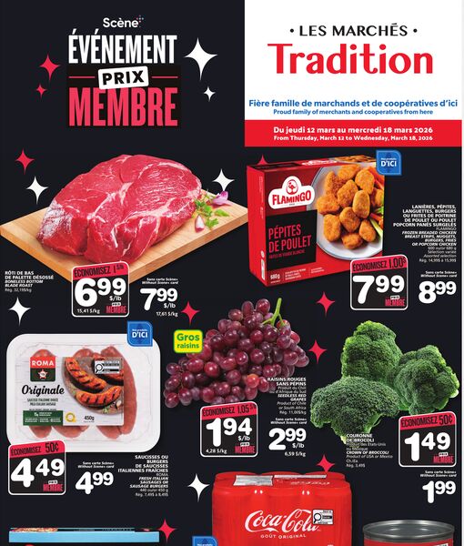 Circulaire Les Marchés Tradition du 12 au 18 mars 2026