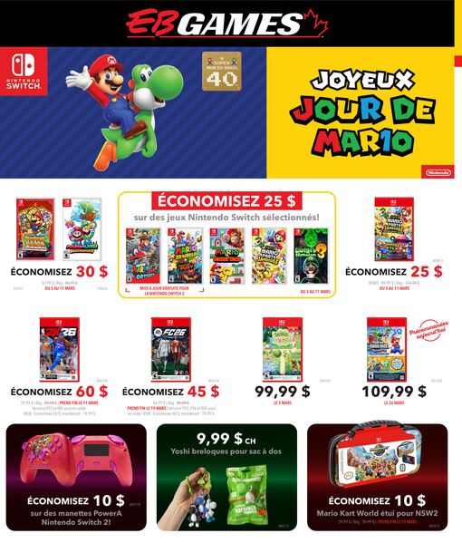 Circulaire GameStop du 6 au 15 mars 2026