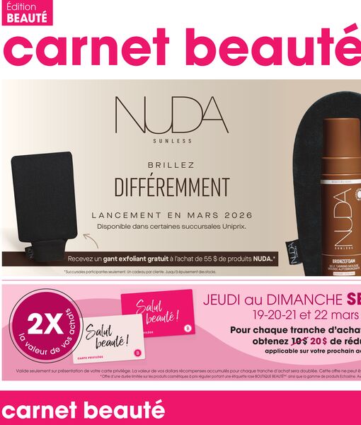 Circulaire Uniprix du 19 au 25 mars 2026