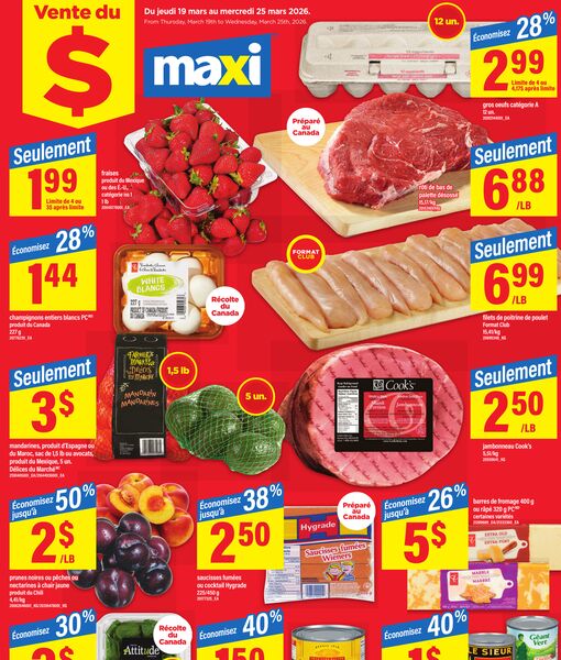 Circulaire Maxi du 19 au 25 mars 2026