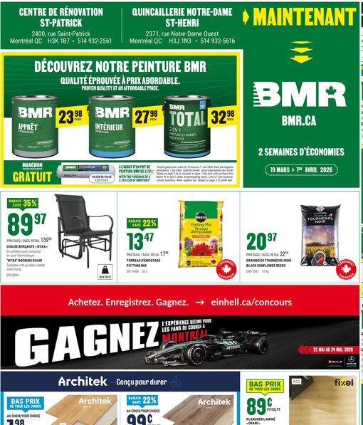 Circulaire BMR Le Groupe du 19 mars au 1 avril 2026