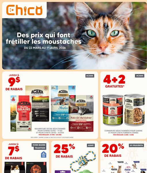 Circulaire Chico du 22 mars au 1 avril 2026