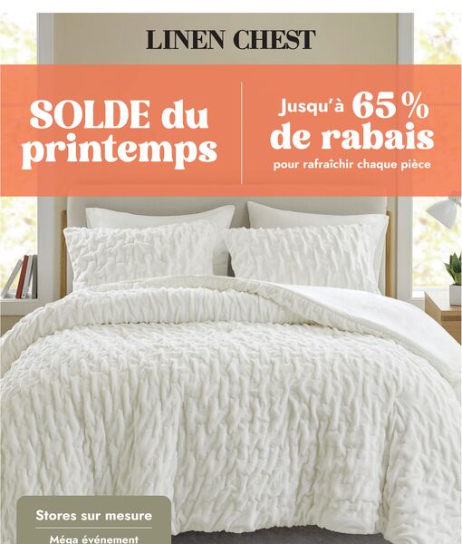 Circulaire Linen Chest du 25 mars au 19 avril 2026