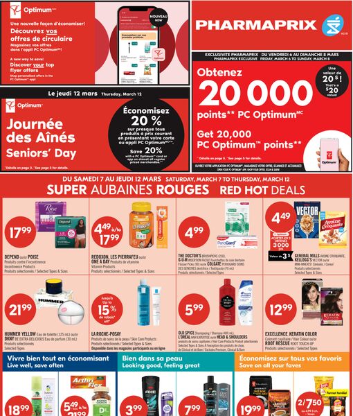 Circulaire Pharmaprix du 7 au 12 mars 2026
