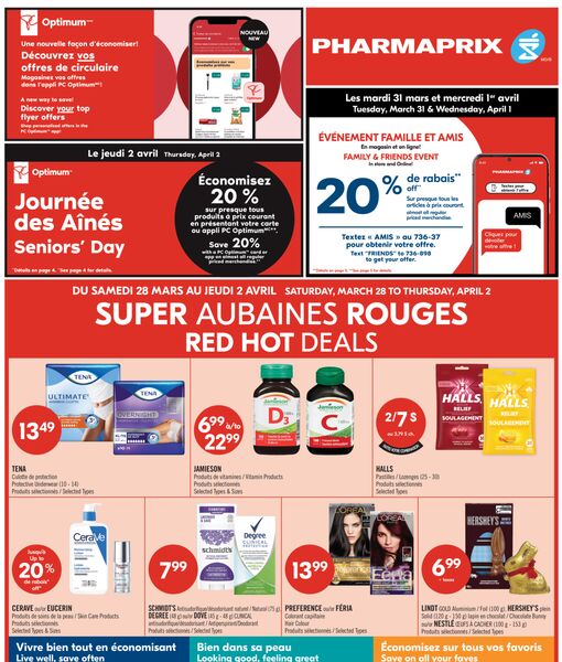 Circulaire Pharmaprix du 28 mars au 2 avril 2026