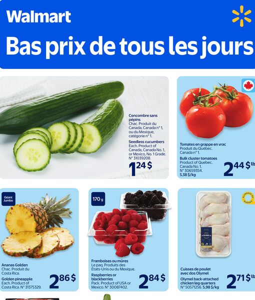 Circulaire Walmart du 26 mars au 1 avril 2026