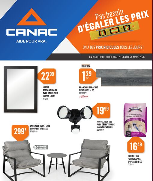 Circulaire Canac du 19 au 25 mars 2026
