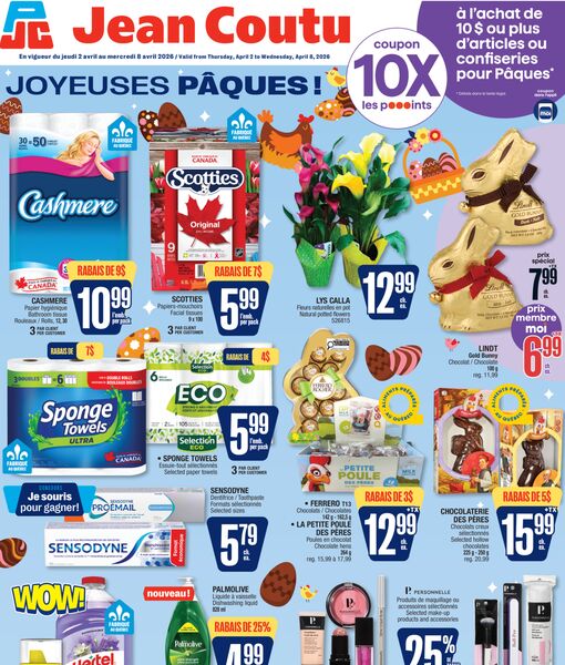 Circulaire Jean Coutu du 2 au 8 avril 2026