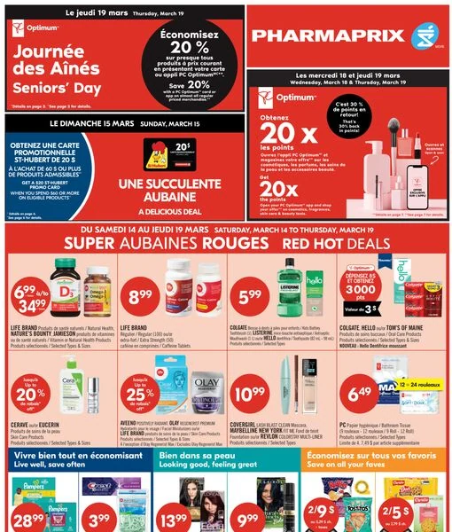 Circulaire Pharmaprix du 14 au 19 mars 2026