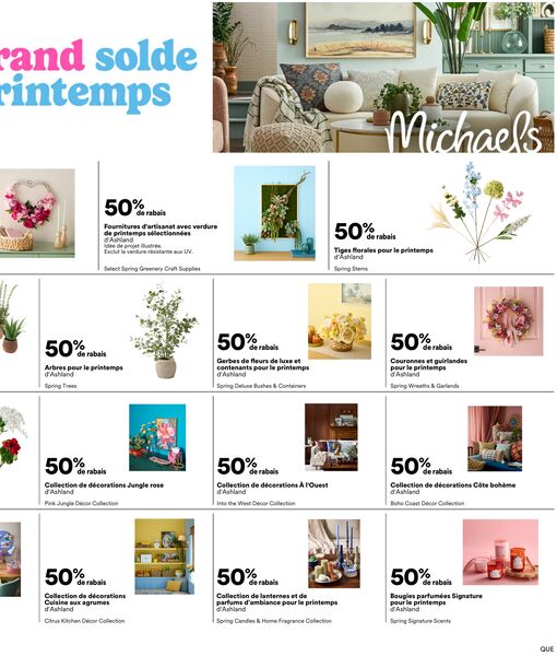 Circulaire Michaels du 6 au 12 mars 2026