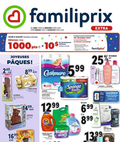 Circulaire Familiprix du 2 au 8 avril 2026