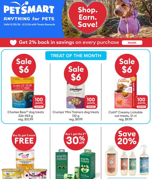 Circulaire PetSmart du 30 mars au 3 mai 2026