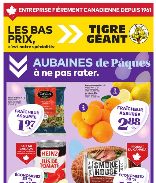 Circulaire Tigre Géant du 1 au 7 avril 2026