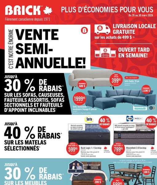Circulaire Brick du 26 au 30 mars 2026
