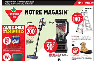 Circulaire Canadian Tire du 19 au 25 mars 2026