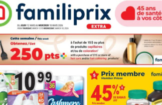 Circulaire Familiprix du 12 au 18 mars 2026