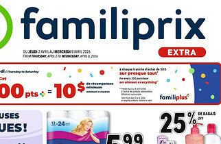 Circulaire Familiprix du 2 au 8 avril 2026