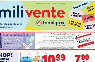 Circulaire Familiprix du 26 mars au 1 avril 2026