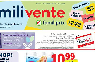 Circulaire Familiprix du 26 mars au 1 avril 2026